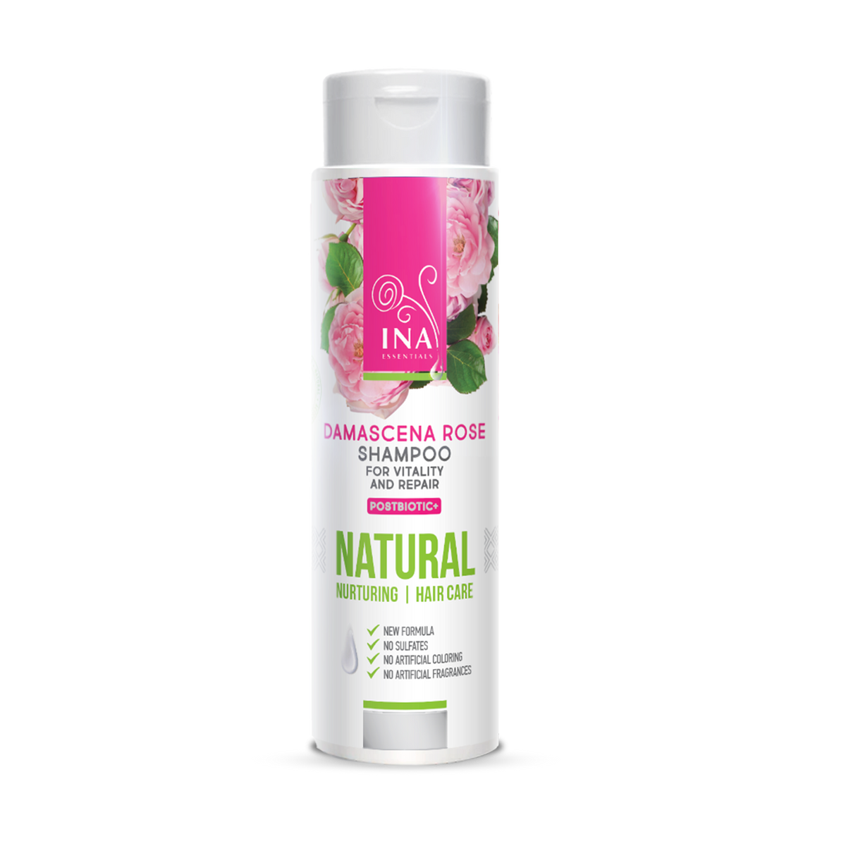 Prírodný Ružový Šampón - Šampón pre Suché a Poškodené vlasy