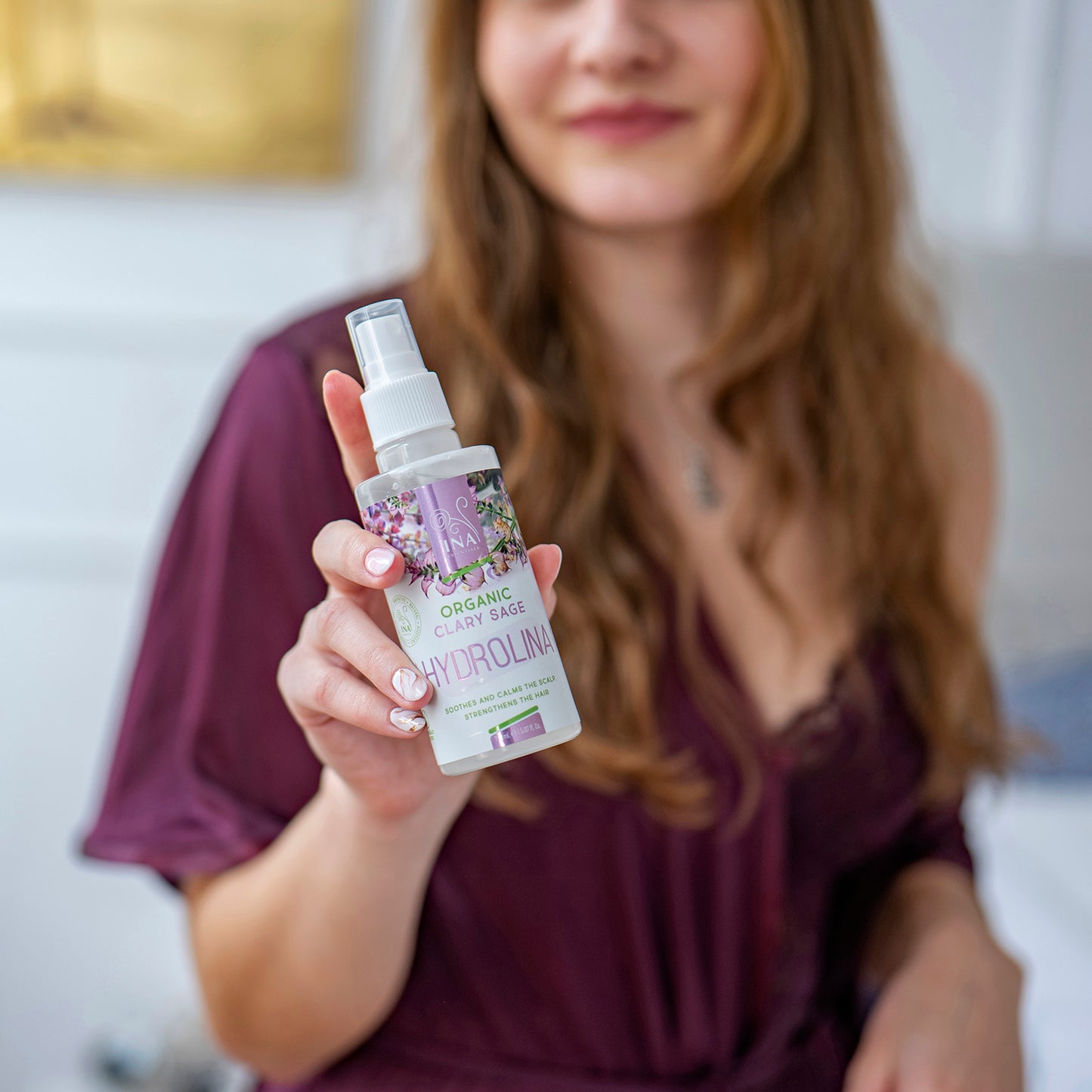 Organická voda zo Šalvie - Hydrolina na Lupiny a Svrbenie pokožky hlavy