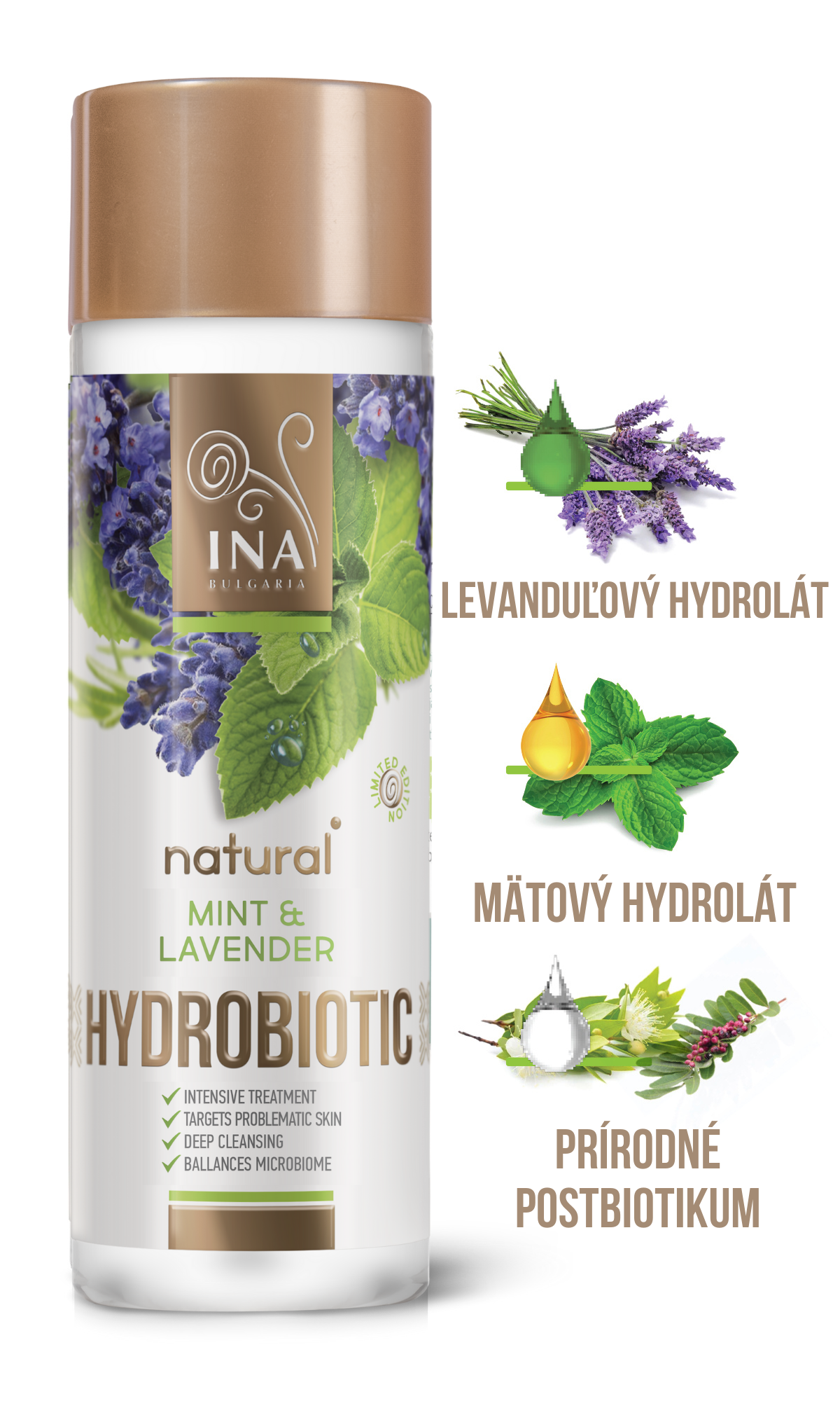 Hydrobiotic - Levanduľa & Mäta - intenzívna starostlivosť o Akné