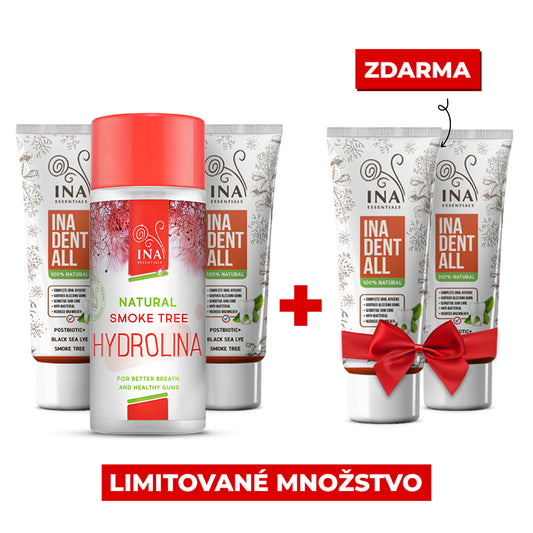 Kúpte 2 Prírodné Zubné pasty a 1 Ústnu Vodu zo Škumpy Vlasatej a dostanete 2 Prírodné Zubné pasty Zadarmo