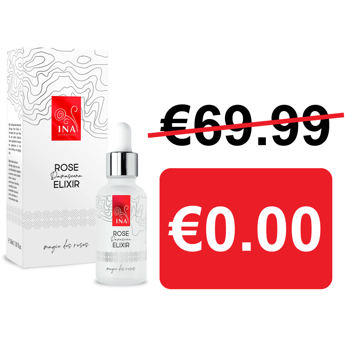 + Darček Intenzívne Anti-Age Sérum s Organickým Ružovým Olejom – Rose Elixir