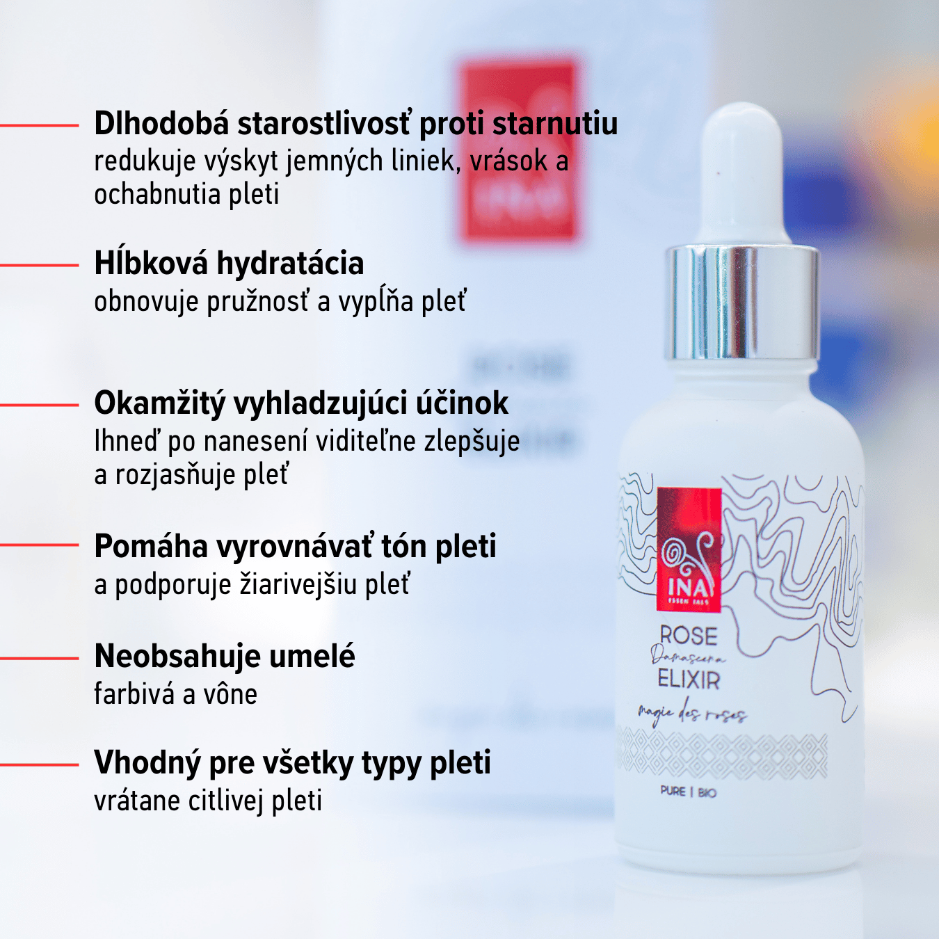 Intenzívne Anti-Age Sérum s Organickým Ružovým Olejom – Rose Elixir