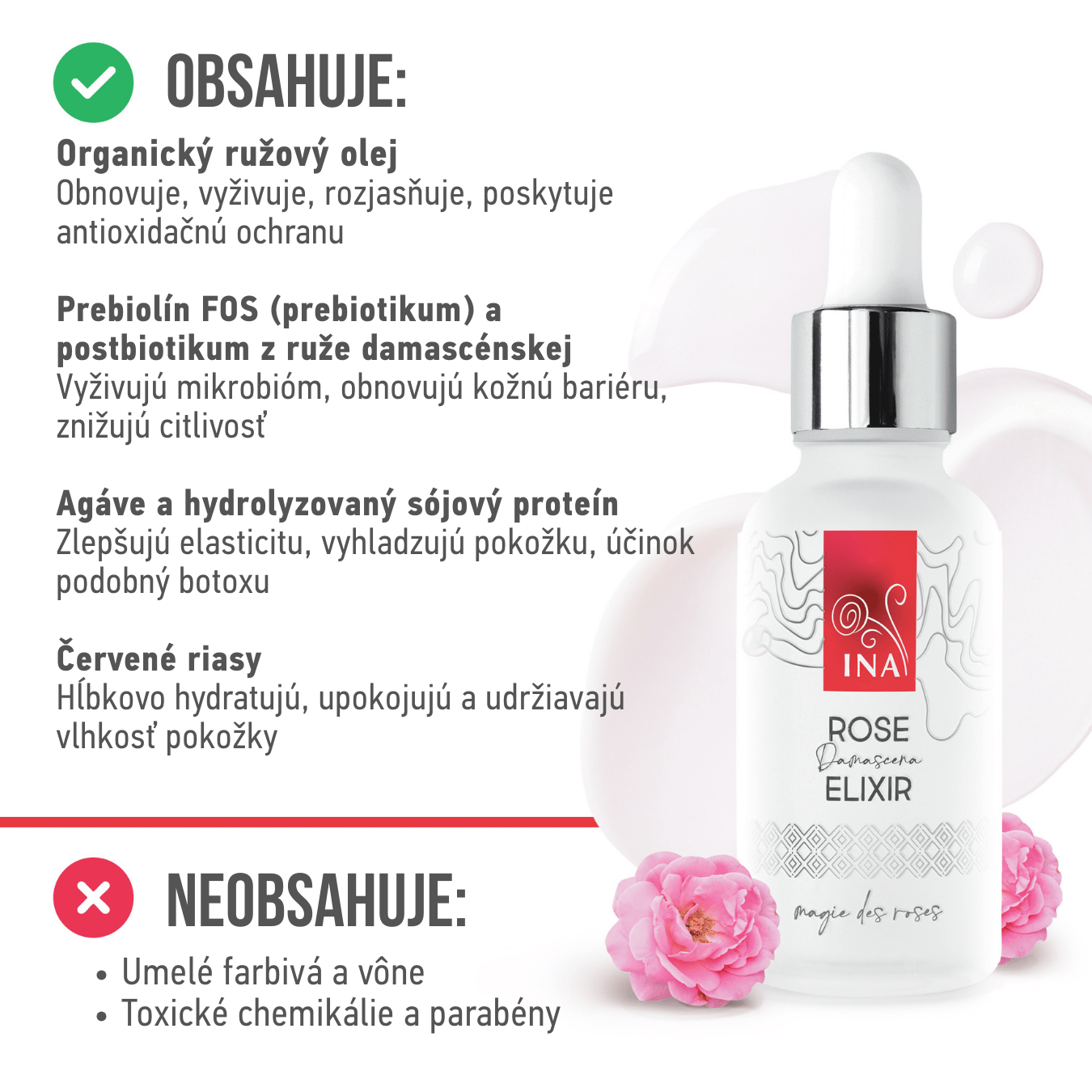 Intenzívne Anti-Age Sérum s Organickým Ružovým Olejom – Rose Elixir