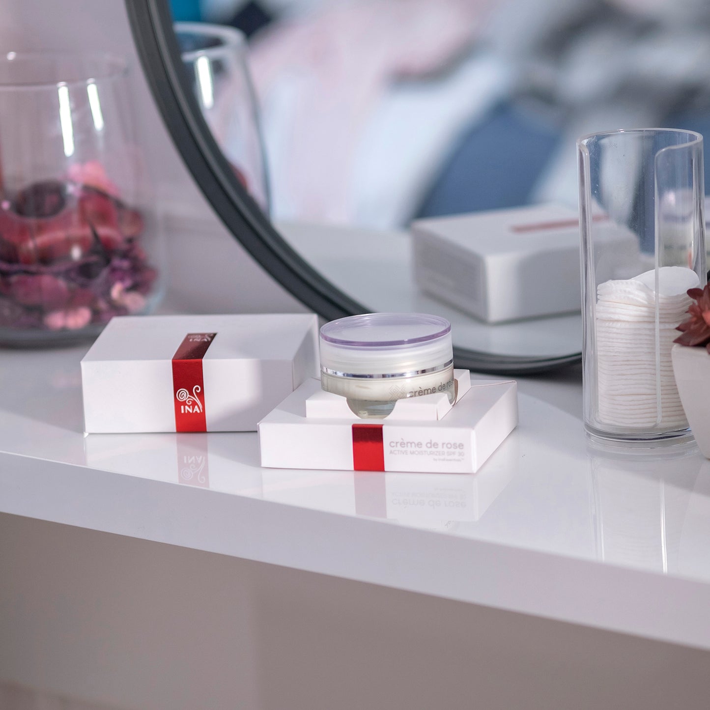 Crème de rose - Hydratačný krém s SPF30 - vysoko obohatený o Organický Esenciálny Ružový olej