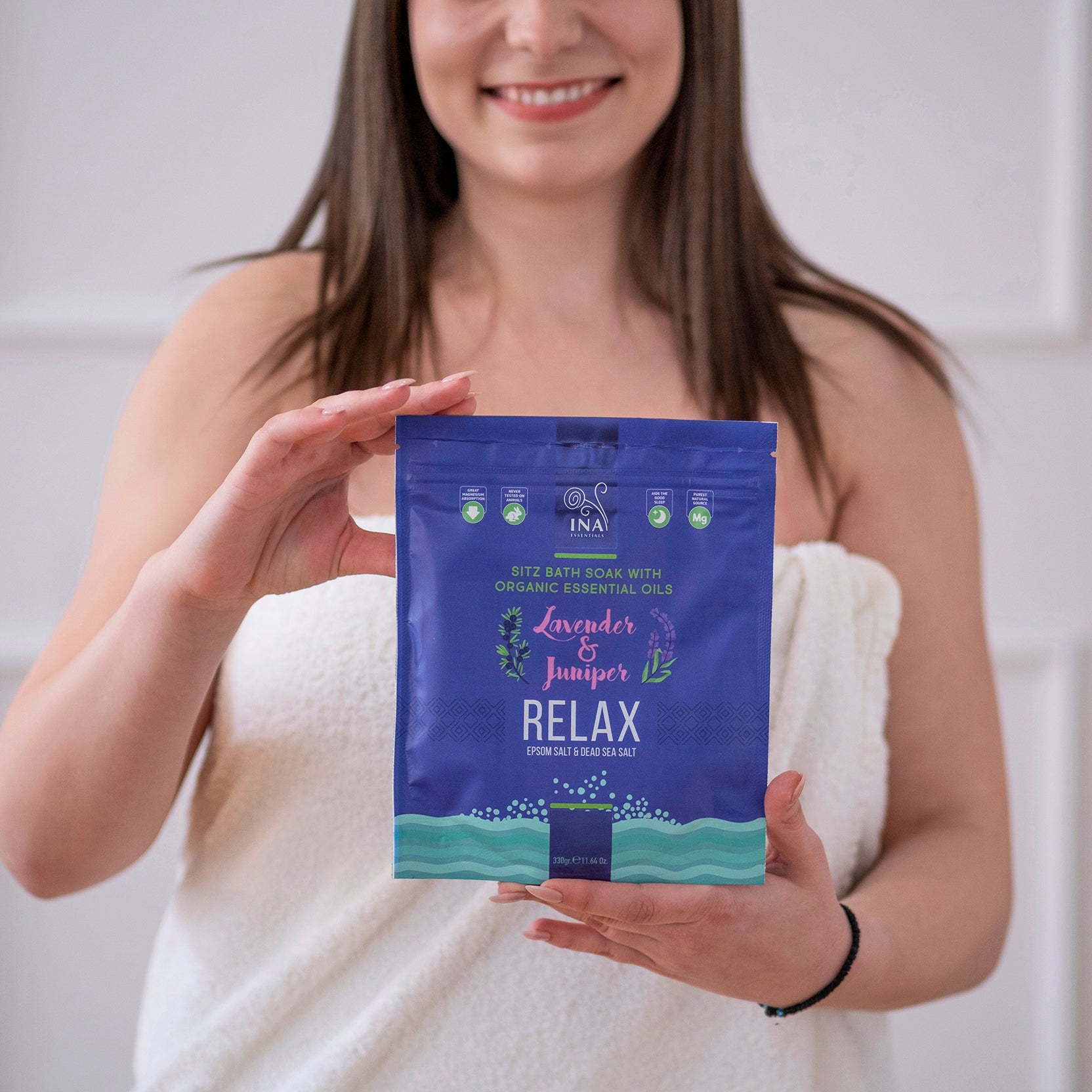 Relax - Kúpeľová soľ s Levanduľou a Borievkou pre Relaxáciu a odbúranie Stresu