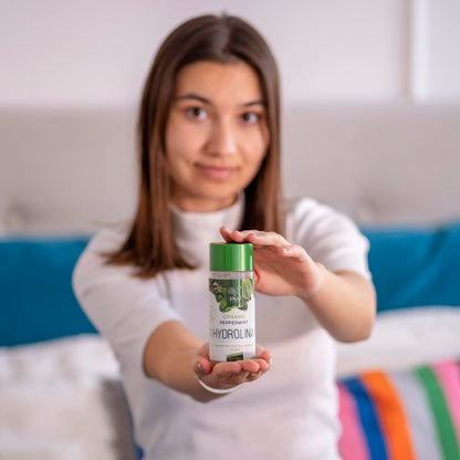 Organická voda z Mäta - Hydrolina pre Vypnutie pleti a Matný efekt