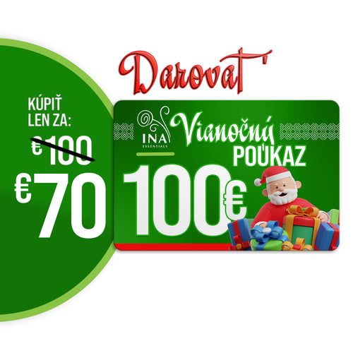 Kúpte si Vianočný poukaz v hodnote 100€, zaplaťte 70€ - Digitálny Poukaz