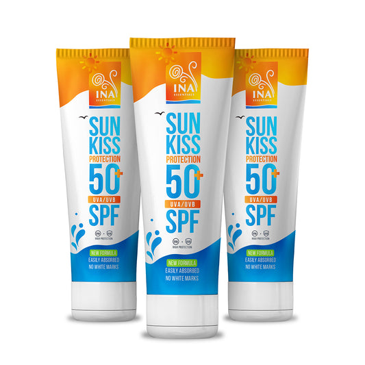 Rodinný balíček na ochranu pred slnkom - 2+1 Prírodný opaľovací krém na tvár a telo SPF 50+ s organickou Jedľou Bielou