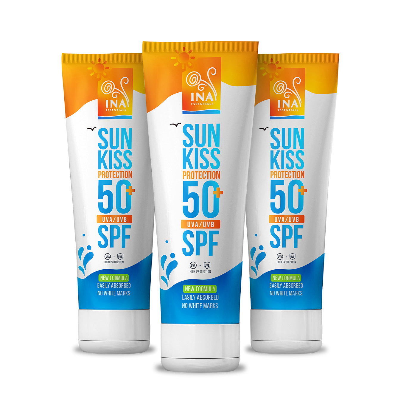Rodinný balíček na ochranu pred slnkom - 2+1 Prírodný opaľovací krém na tvár a telo SPF 50+ s organickou Jedľou Bielou