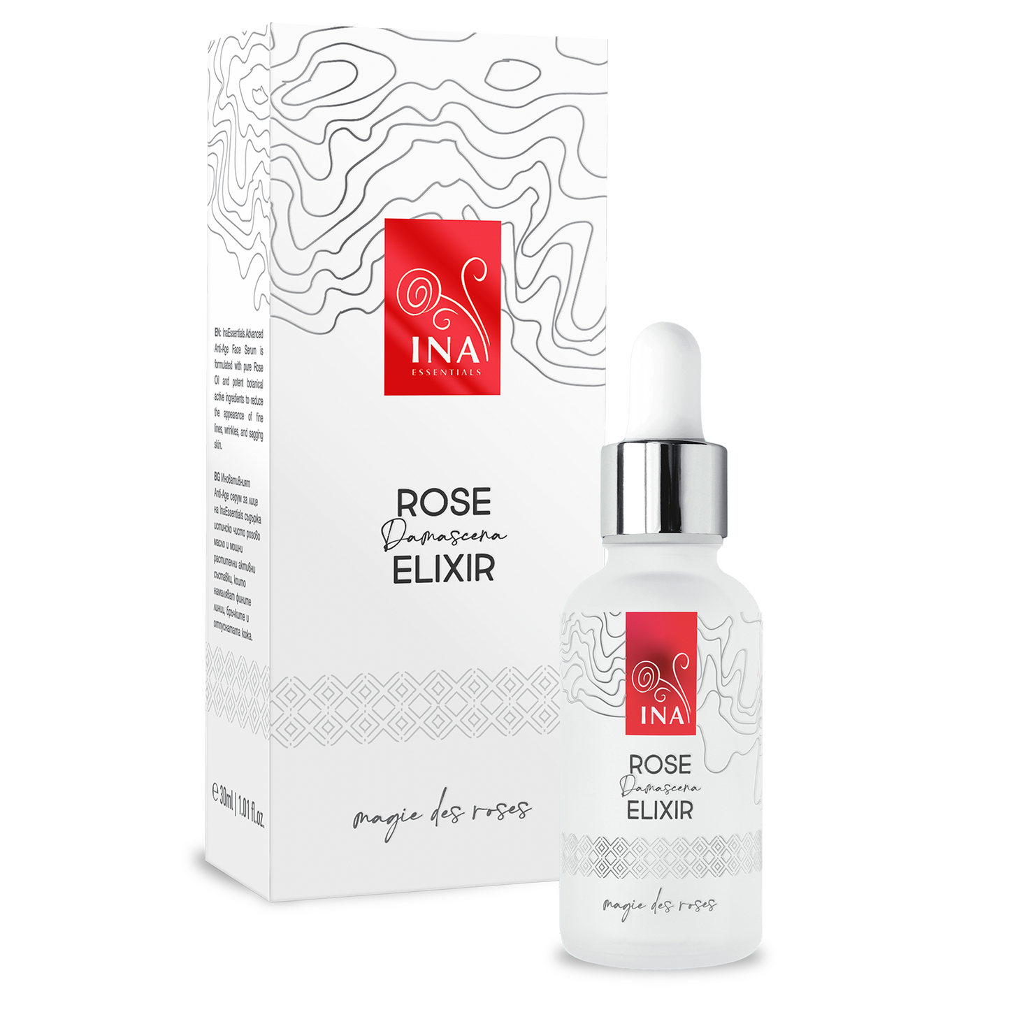 Intenzívne Anti-Age Sérum s Organickým Ružovým Olejom – Rose Elixir