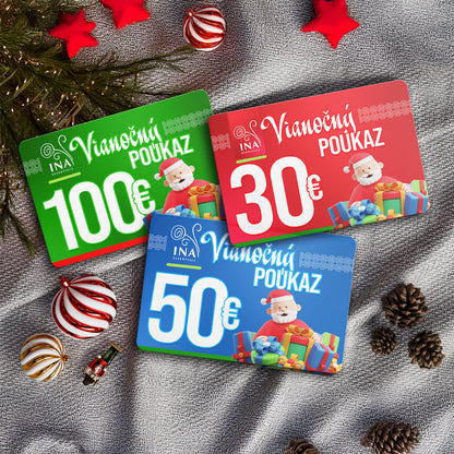 Kúpte si Vianočný poukaz v hodnote 30€, zaplaťte 25€ - Digitálny Poukaz
