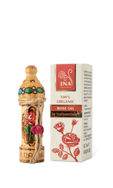 Organický Esenciálny Ružový olej - Rosa Damascena olej