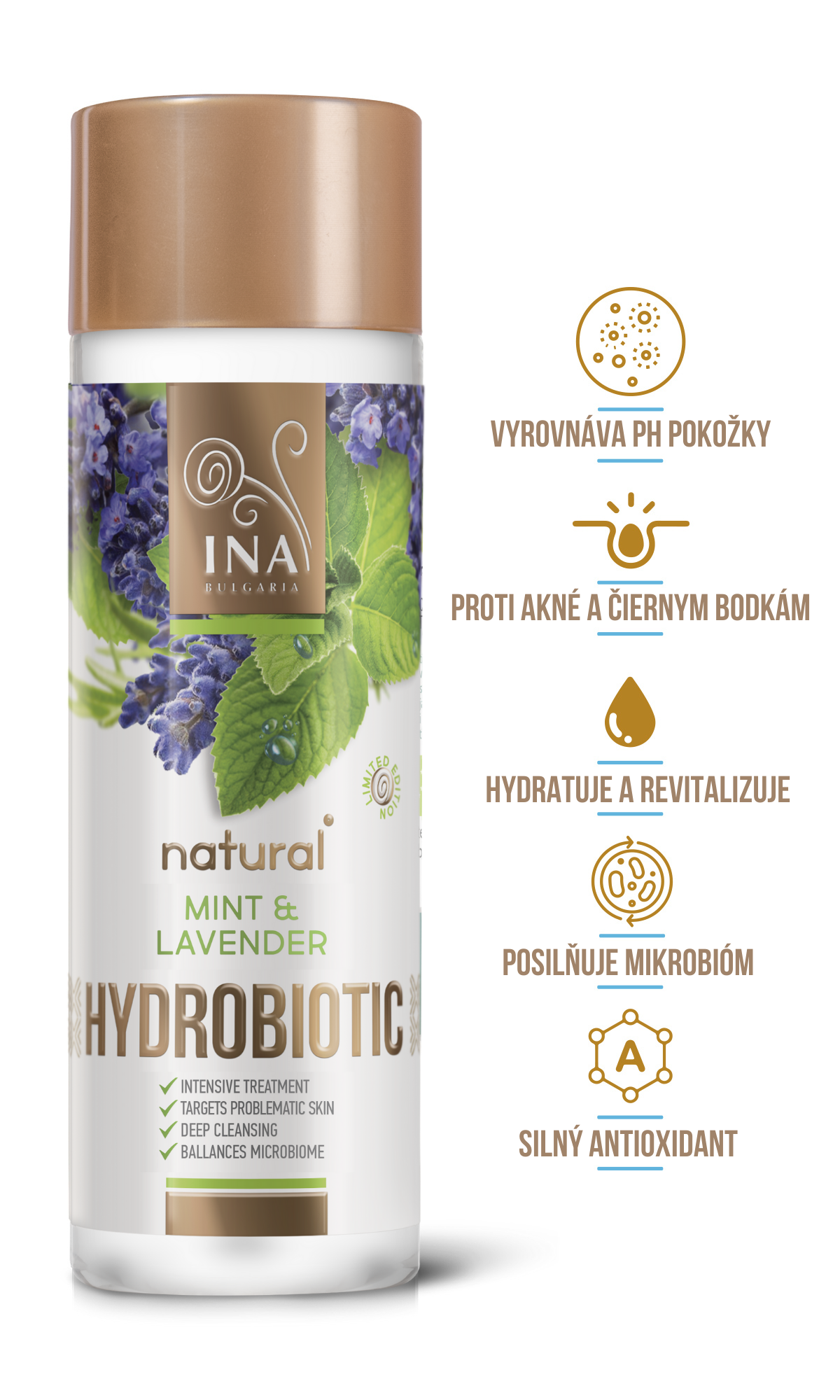 Hydrobiotic - Levanduľa & Mäta - intenzívna starostlivosť o Akné