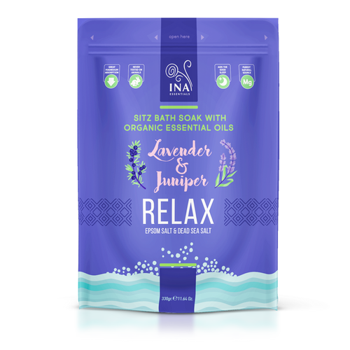 Relax - Kúpeľová soľ s Levanduľou a Borievkou pre Relaxáciu a odbúranie Stresu